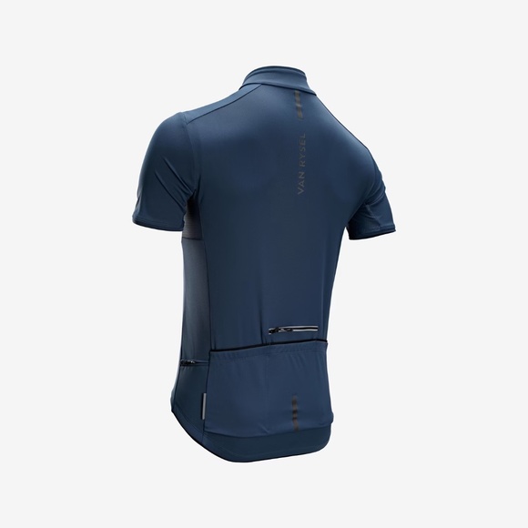 |•VAN RISEL•| Men's Short Sleeve Summer Road Bike Jersey - Endurance Blue/Grey M - Picture 13 of 16